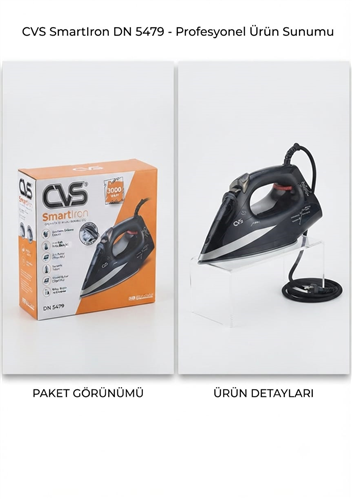 CVS SMARTIRON SERAMİK TABANLI ÜTÜ 3000W  KL:6
